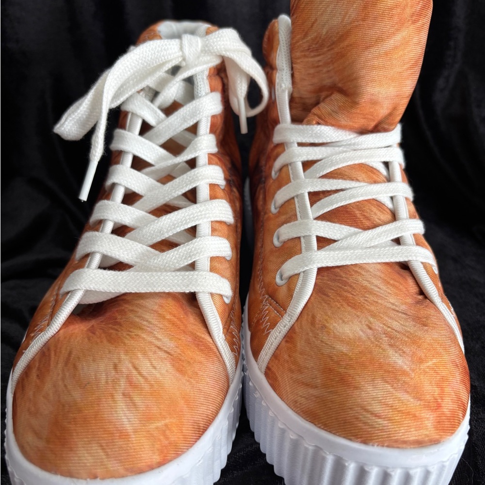 Custom Golden Doodle Dog Hightop Sneakers Unisex Sz 38/Womens 7.5/Mens 5.5 NWOT - Picture 7 of 10